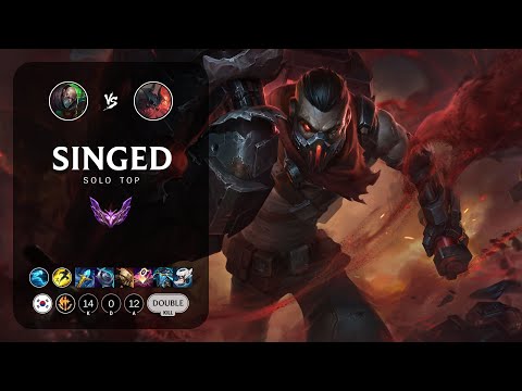 Singed Top vs Aatrox - KR Master Patch 13.12