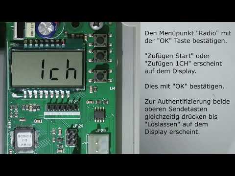 Bft Mitto Handsender    auf Displaysteuerung einlernen