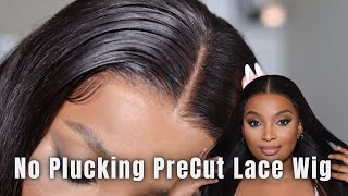 Glueless PreCut Lace Closure Wig Install | QVR Hair