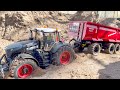 TOO HEAVY! RC TRACTORS GET STUCK, RC TRACTOR ACTION, RC FARMING!