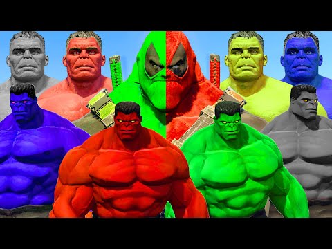Hulk Pool SMASH The Incredible Hulk Army & Team Hulk COC - What If