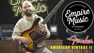 Video thumbnail for Fender American Vintage II 1966 Jazz Bass - EMPIRE MUSIC by Empire Music