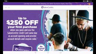 Saloncentric Credit Card Login ⏬👇