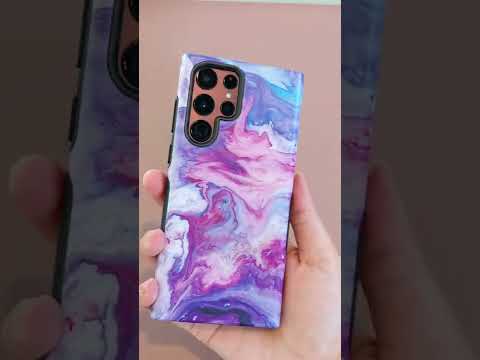 Galaxy S22 Ultra Phone Case | Tie Dying Over You Purple Marble Samsung Case @get.casely