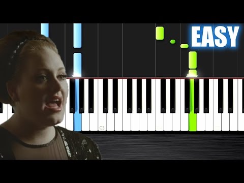 Adele - Rolling in the Deep - EASY Piano Tutorial by PlutaX - Synthesia