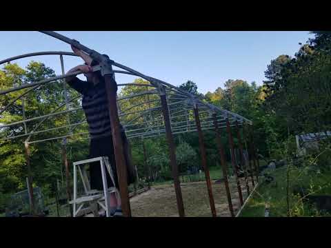 Greenhouse Update - Got All The Trusses Up!
