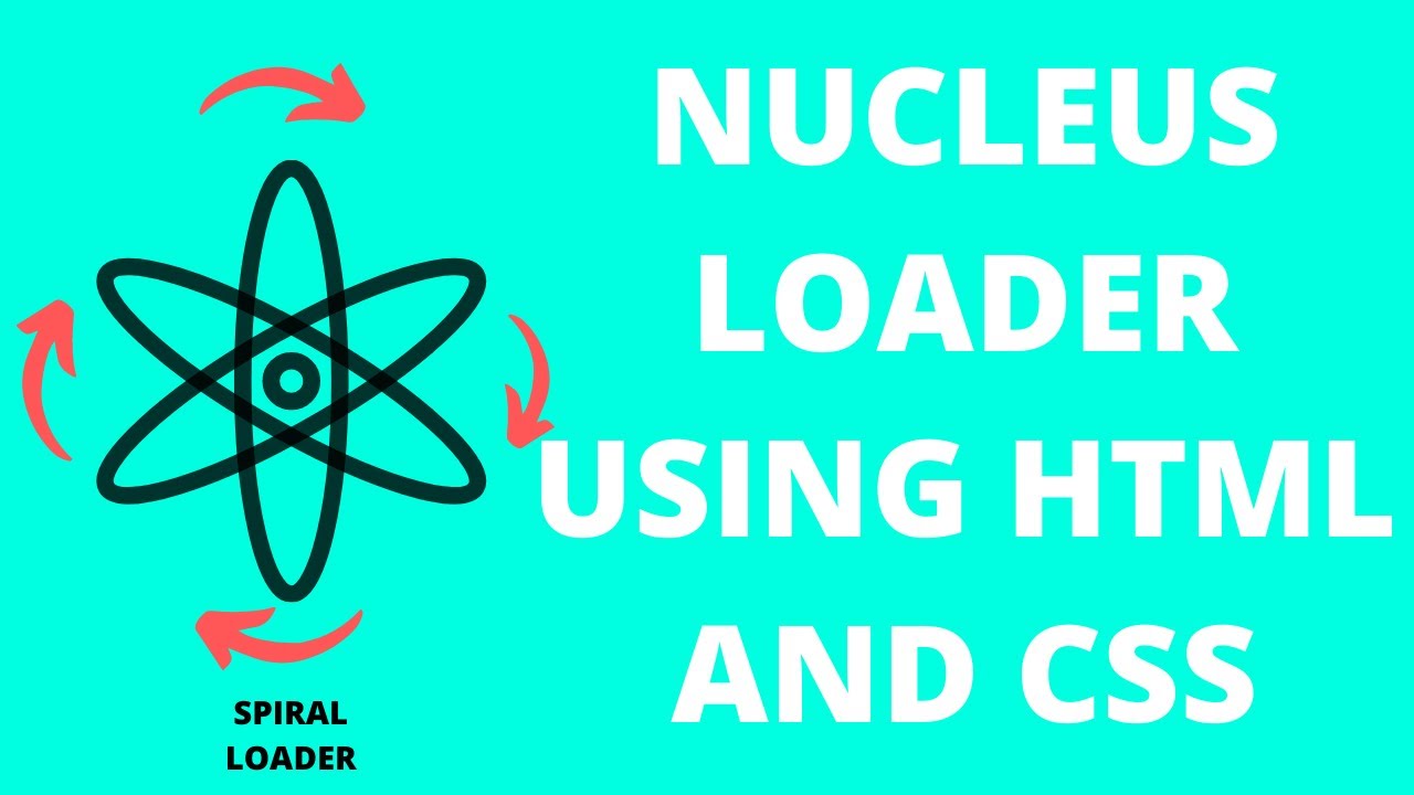 Spiral loader Using HTML and CSS | Loading Screen | Spin Loader | Loader | Loader design | Coding