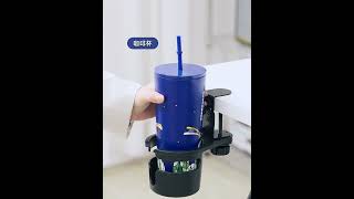 Držák na kávu / lahev na okraj stolu otočný