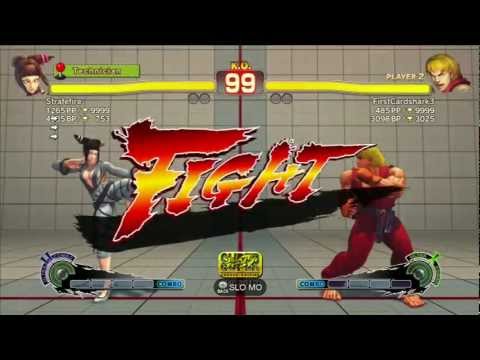 SSF4:AE 2012 -- Xbox Live -- Strafefire (Juri) vs. FirstCardshark3 (Ken) | Part 1