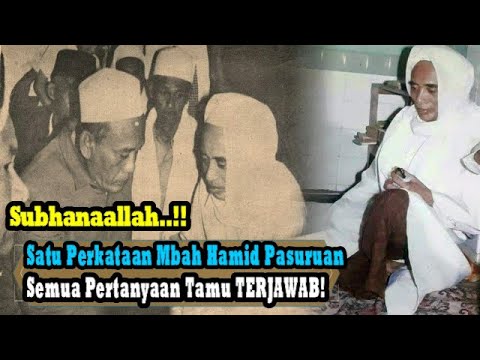 Siapa SAngka Hanya Satu Perkataan, Mbah Hamid Pasuruan Sudah Jawab Semua Pertanyaan Tamu