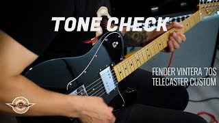 Video thumbnail for TONE CHECK: Fender Vintera 70s Telecaster Custom Guitar Demo | No Talking by Cream City Music