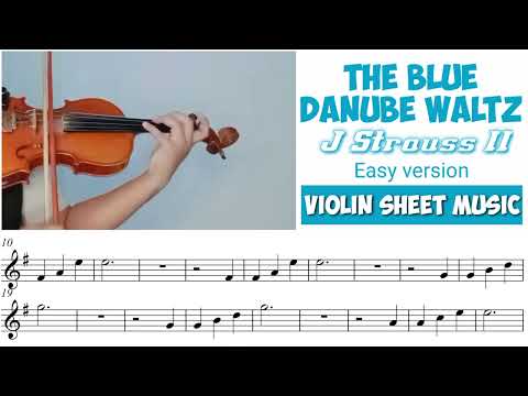 Free Sheet || The Blue Danube Waltz - J Strauss II | Violin Sheet Music