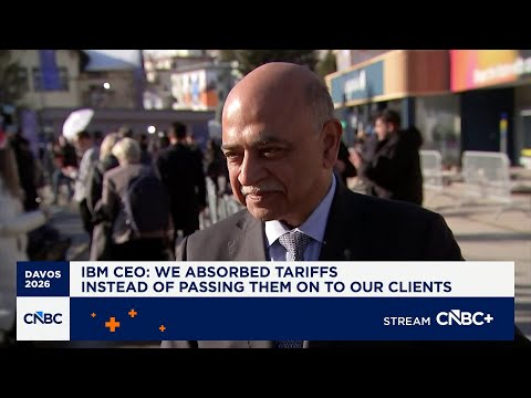 IBM CEO Arvind Krishna: We absorbed tariffs instead of passing them on to our clients