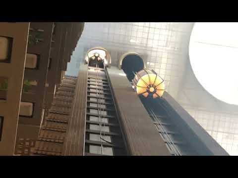 AMAZING Scenic Otis Traction Elevators @ Hyatt Regency, Atlanta