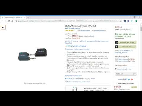 Coming 8/15/19: BOSS Wireless System (WL-20)