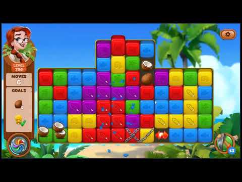 Lost Island Blast Adventure Level 796 - NO BOOSTERS 🏝️ | SKILLGAMING ✔️