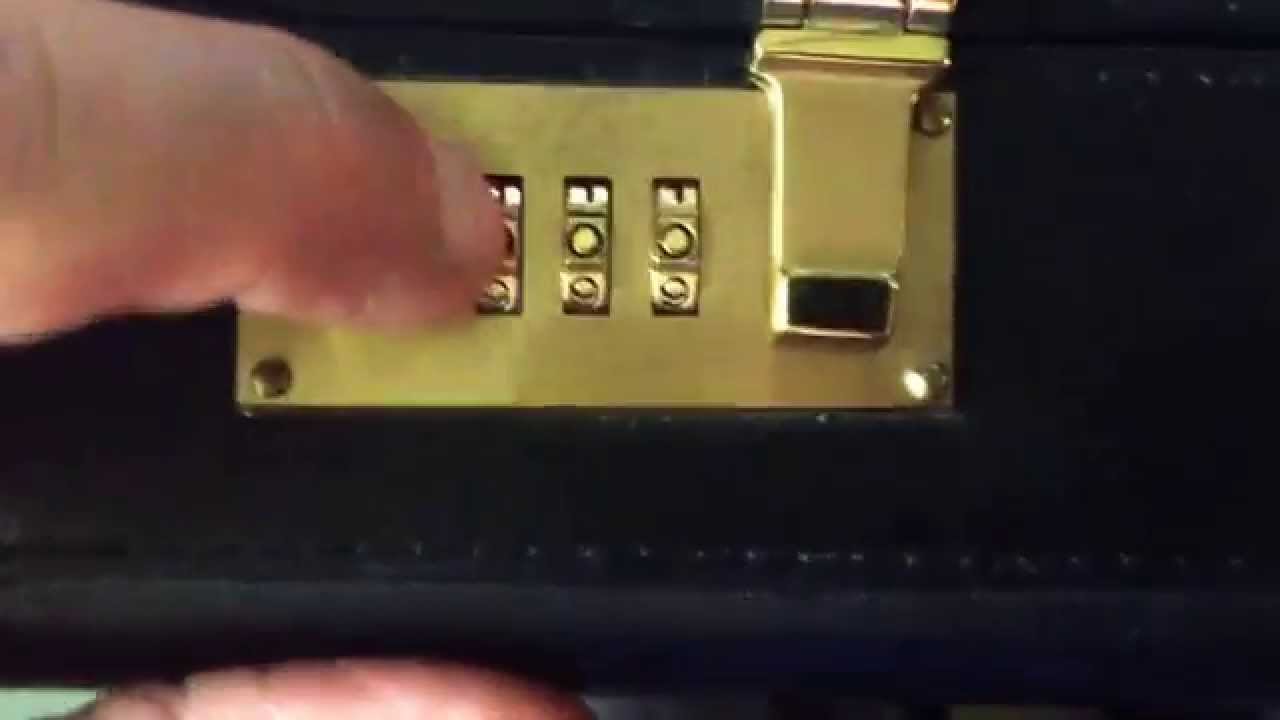 Watch video Changing a briefcase combination lock. Now Changing a briefcase combination lock.