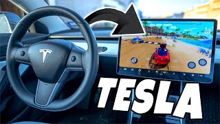 Mehr Unterhaltung in einem Auto GEHT NICHT! Gaming, Netflix &amp; Co. im Tesla 😱🚗 | Tips, Tricks &amp; More