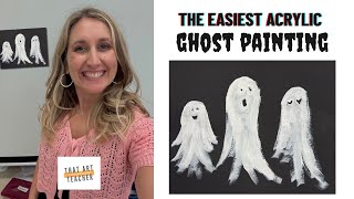 Easiest Ghost Painting Ever | Step-by-Step 3 Ghost Painting Tutorial