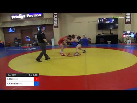 2018 Marine Corps US Open/UWW Junior Freestyle 86 Con 16 #1 - Chasen Blair (Unat) Vs. Robert Colem