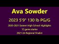 Ava Sowder 2020-2021 Highlights