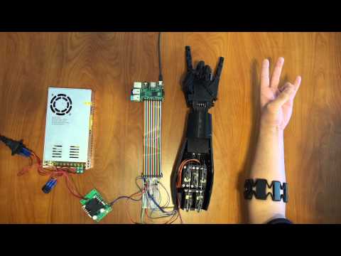 3D Printed Controllable Prosthetic Hand via EMG
