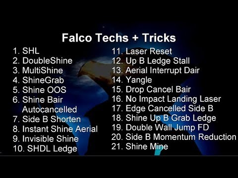 2018 Melee Tech Guides: Falco Melee Tricks