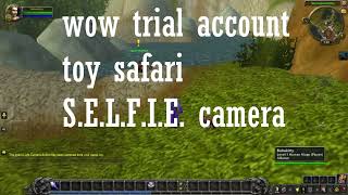 wow trial account SELFIE camera toy