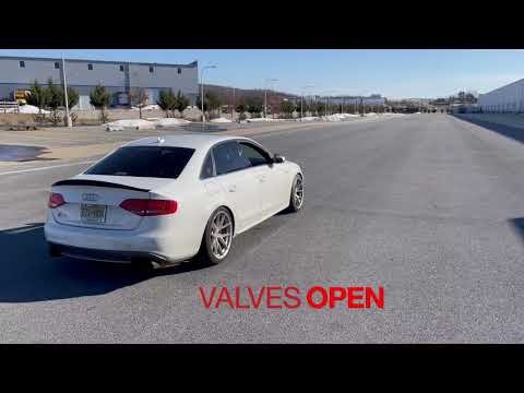 Audi S4 B8 Catback Valved Exhaust + OEM downpipes (Valvetronic Designs)