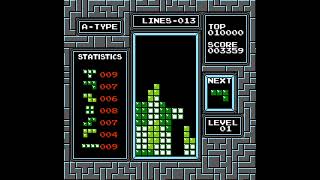 Tetris (NES) port | gameplay session for A-Type and B-Type modes 🎮