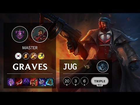 Graves Jungle vs Karthus - KR Master Patch 10.10