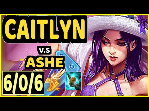 CODY SUN (CAITLYN) vs ASHE - 6/0/6 KDA BOTTOM ADC CHALLENGER GAMEPLAY - NA