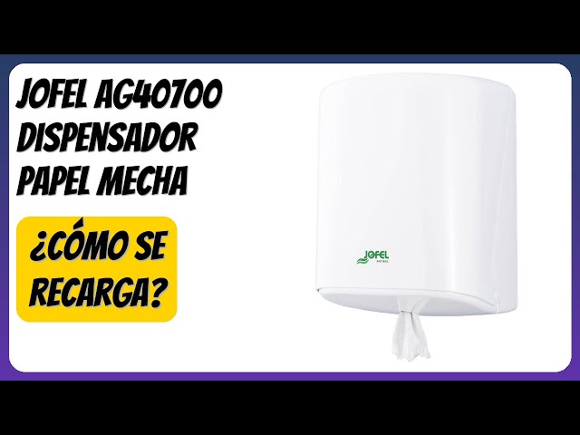 Vídeo relacionado con Jofel - Dispensador de Papel en Bobina hasta 205mm Mecha en Continuo, Bobina Especial para Dispensar por el Centro de la Base, Maxima Higiene, Carcasa de ABS, Clásica AG20020, Blanco