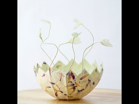 Dekorative Papierschale selbermachen