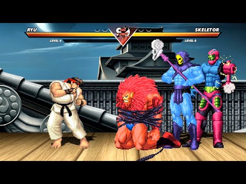 RYU vs SKELETOR - Highest Level Amazing Fight!