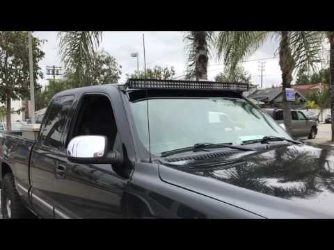 Rough Country Silverado 54" curved led bar and brackets