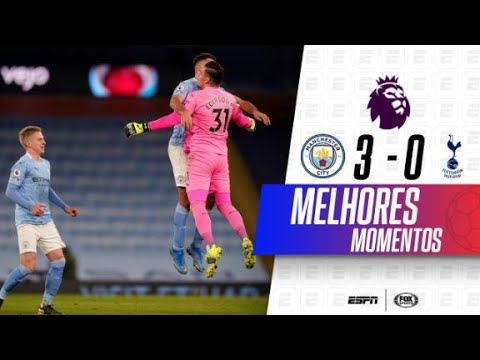 COM ASSISTÊNCIA DE EDERSON, CITY DE GUARDIOLA ATROPELA TOTTENHAM DE MOURINHO | MELHORES MOMENTOS