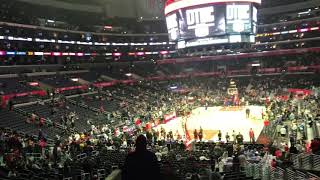 Clippers Staples Center Section 215 Row 7 Los Angeles