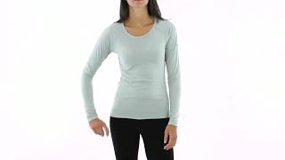 Columbia Women's Layer First Stripe Long Sleeve Running Top | SwimOutlet.com