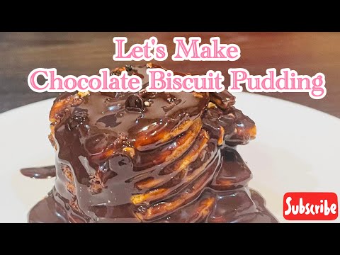 අමුද්‍රව්‍ය 3න් බිස්කට් පුඩින් එකක් හදමුද? 👩‍🍳🍫/Chocolate Biscuit Pudding  / Biscuit Pudding Recipe 