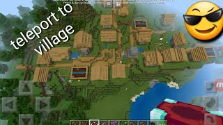 How to teleport to village in minecraft