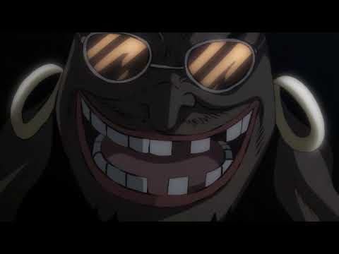 Blackbeard's first full appearance Post Timeskip Eng Dub