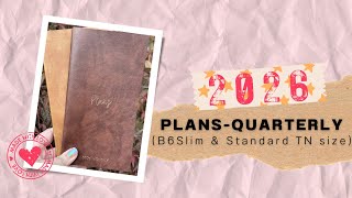 Plans-Quarterly Undated Planner | Full Walk-Through | Standard & B6Slim Size Planners