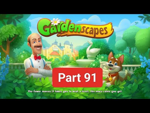 Gardenscapes New Area Part 91 (story and gameplay)(new maps)