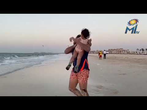 Rohit Sharma having fun time in beach 💙