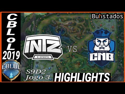 CBLoL 2019 INTZ vs CNB highlights do jogo 3.