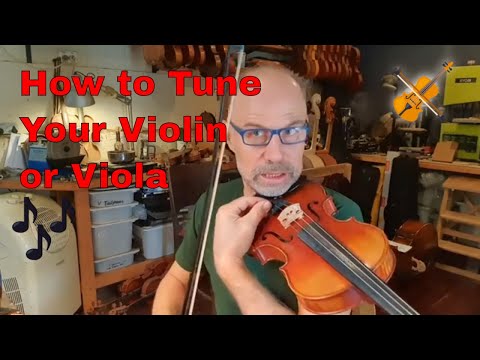 How to tune your violin or viola the right way