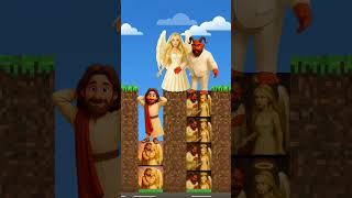 Who will angel woman choose?😇 Jesus✝️ or Devil😈? #biblequiz #jesus