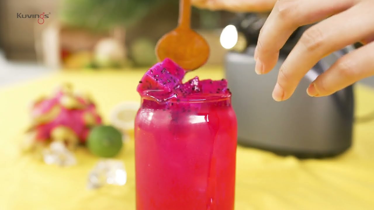 RECIPE "Soda thanh long" cùng máy ép chậm hiệu Kuvings J80 [NS-120]