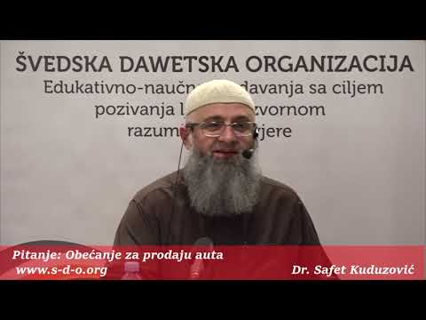 Obećanje za prodaju auta? - dr. Safet Kuduzović
